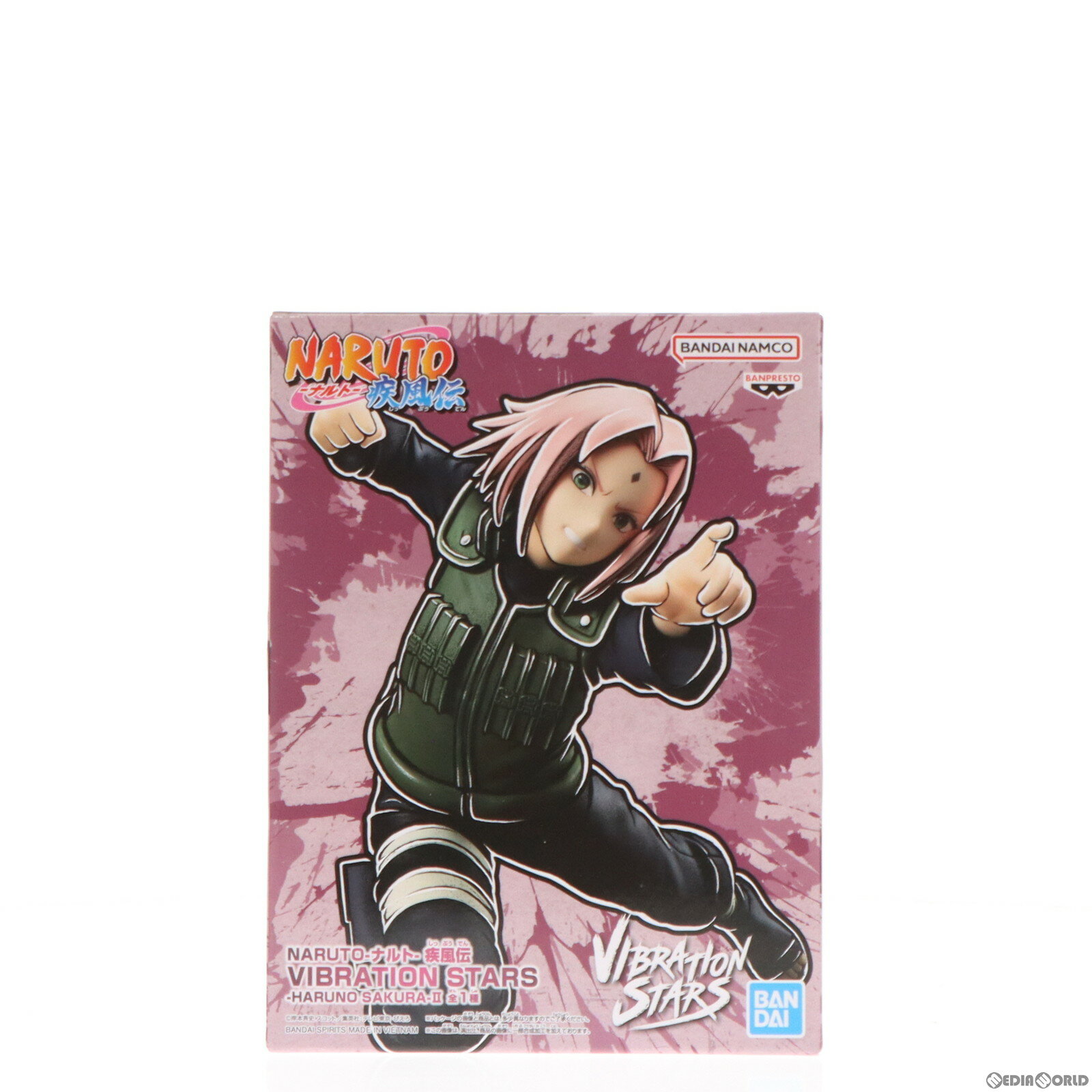 春野サクラ(はるのさくら) NARUTO-ナルト- 疾風伝 VIBRATION STARS-HARUNO SAKURA-II フィギュア プライズ(2666677) バンプレスト(20240110)