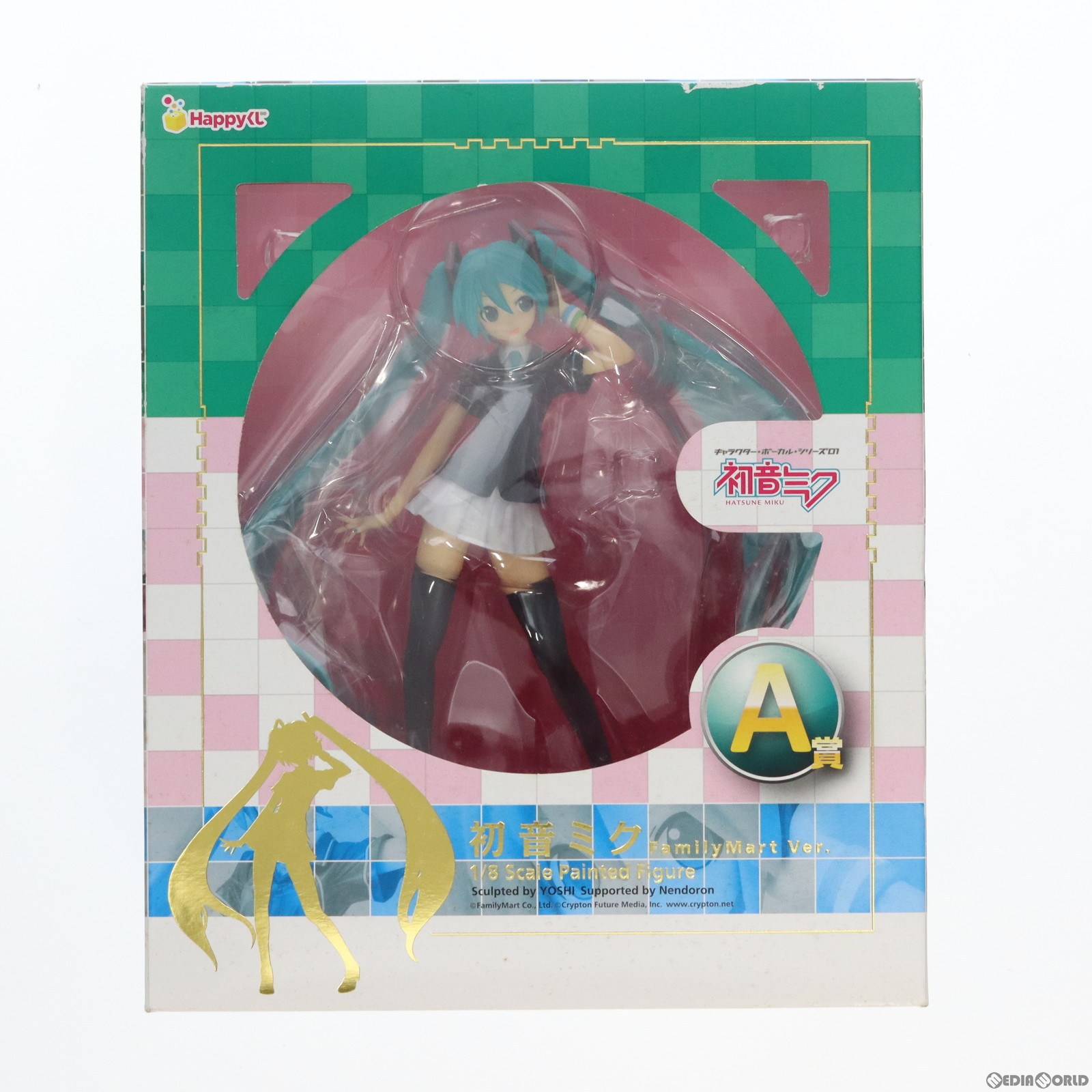 【中古】 FIG ファミリーマート限定 A賞 初音ミク FamilyMart Ver. 1/8 スケールフィギュア Happyくじ 初音ミク 2012 キャラクター ボーカル シリーズ01 初音ミク プライズ サニーサイドアップ(20120820)