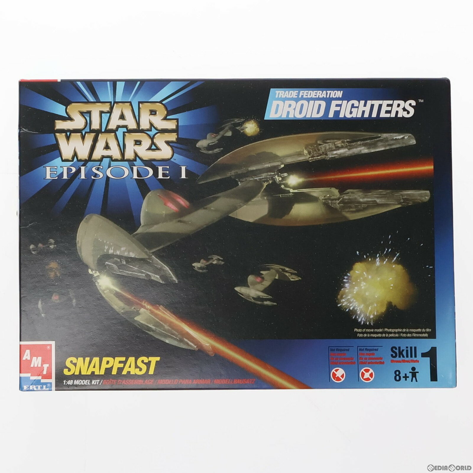 【中古】[PTM]1/48 トレード・フェデレーション ドロイド・スターファイター 3機セット STAR WARS スター・ウォーズ エピソード1/ファントム・メナス プラモデル 30118 AMT/ERTL 19991231 