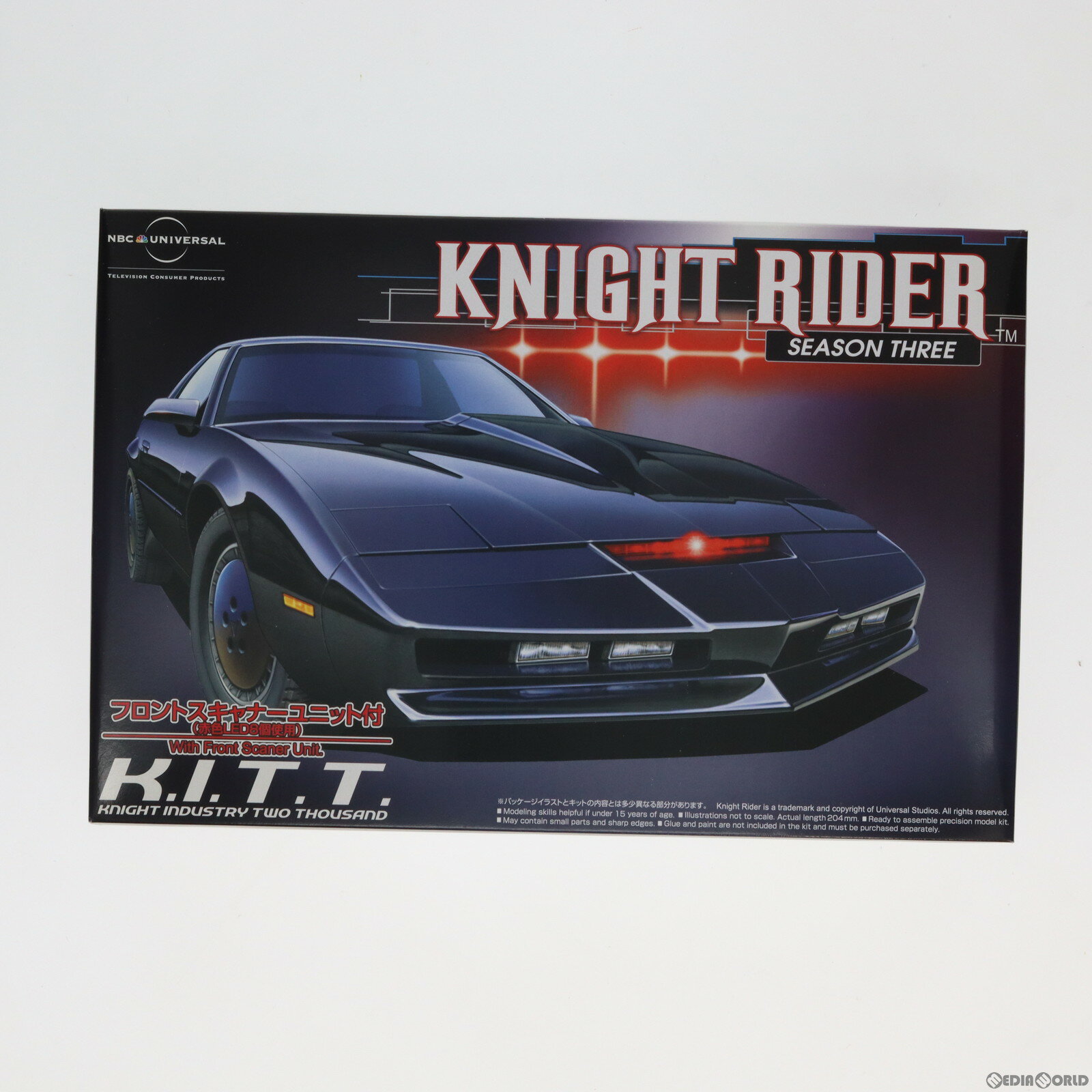 【中古】 PTM 1/24 ナイト2000 K.I.T.T. シーズンIII(フロントスキャナーユニット付) ナイトライダーシリーズ プラモデル(041253) アオシマ(20080731)