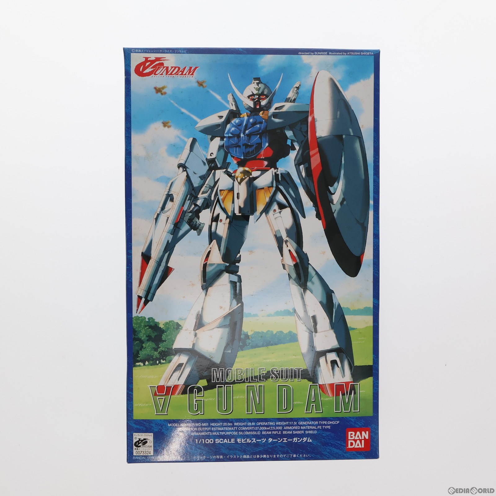 【中古】[PTM]1/100 ターンエーガンダム ∀ガンダム プラモデル バンダイ(19990731)