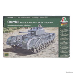 【中古】[PTM]1/56 WW.II イギリス陸軍 チャーチル Mk.III/IV/AVRE/NA75 プラモデル(IT15760) ITALERI(イタレリ)(20180522)