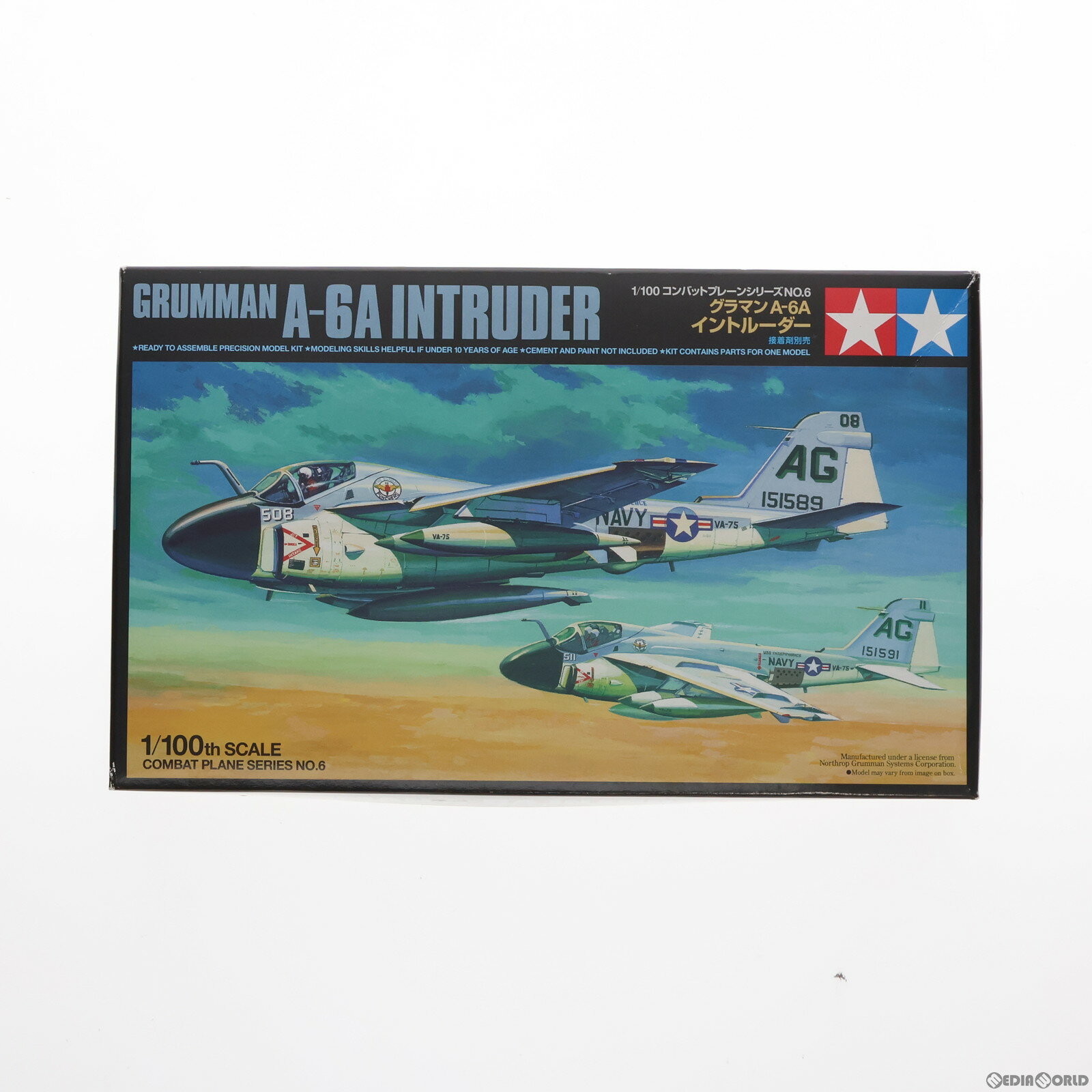 【中古】 PTM コンバットプレーンシリーズ No.6 1/100 グラマン A-6A イントルーダー プラモデル(61606) タミヤ(19991231)