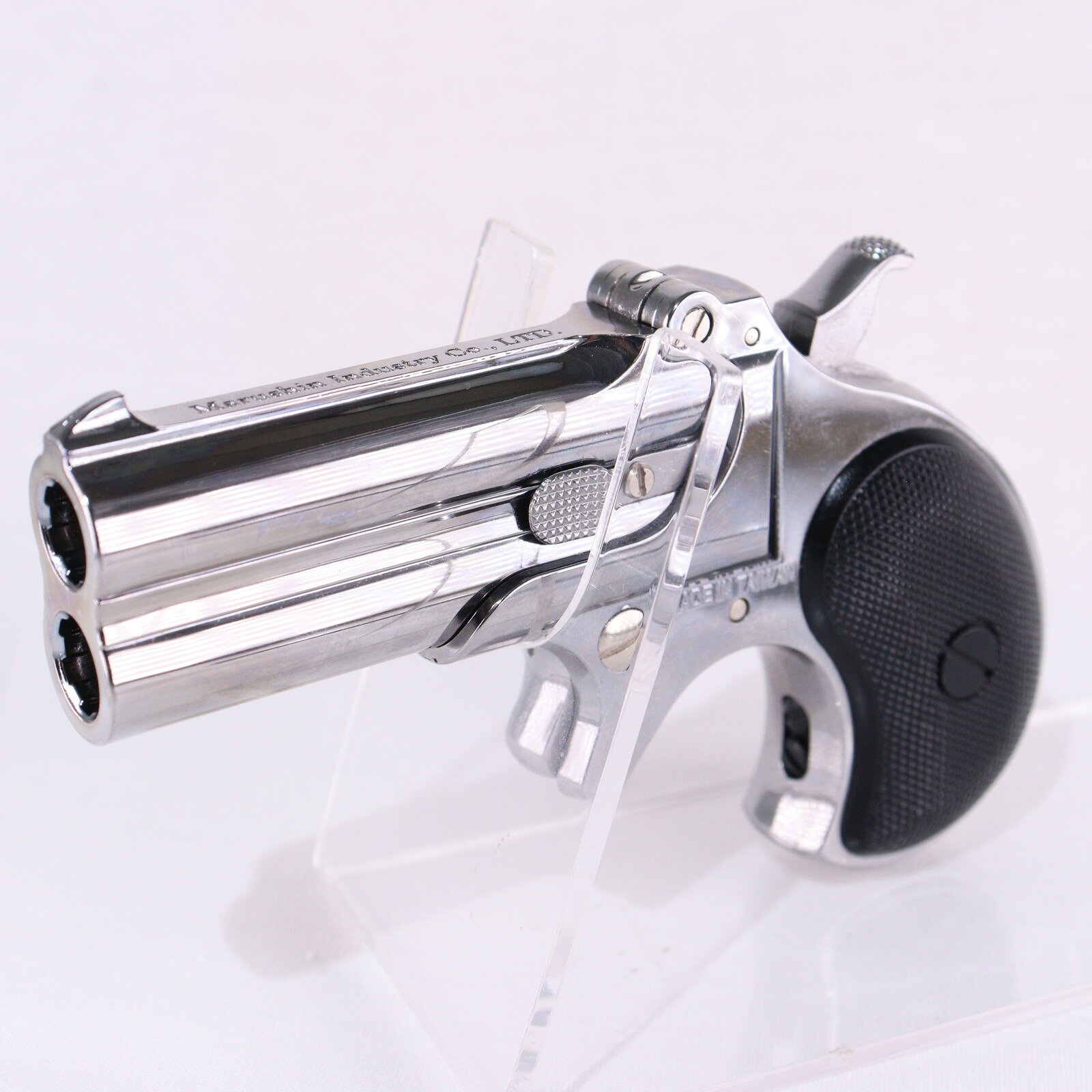 【中古】[MIL] マルシン工業 ガスハンドガン 6mmBB ケースレス デリンジャー シルバーABS (18歳以上専用)(20150223)