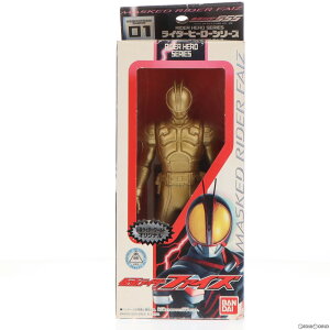 【中古】[SFT]仮面ライダーワールド限定 ライダーヒーローシリーズ 01 仮面ライダーファイズ ゴールドVer. 仮面ライダー555(ファイズ) 完成品 ソフビフィギュア バンダイ(19991231)