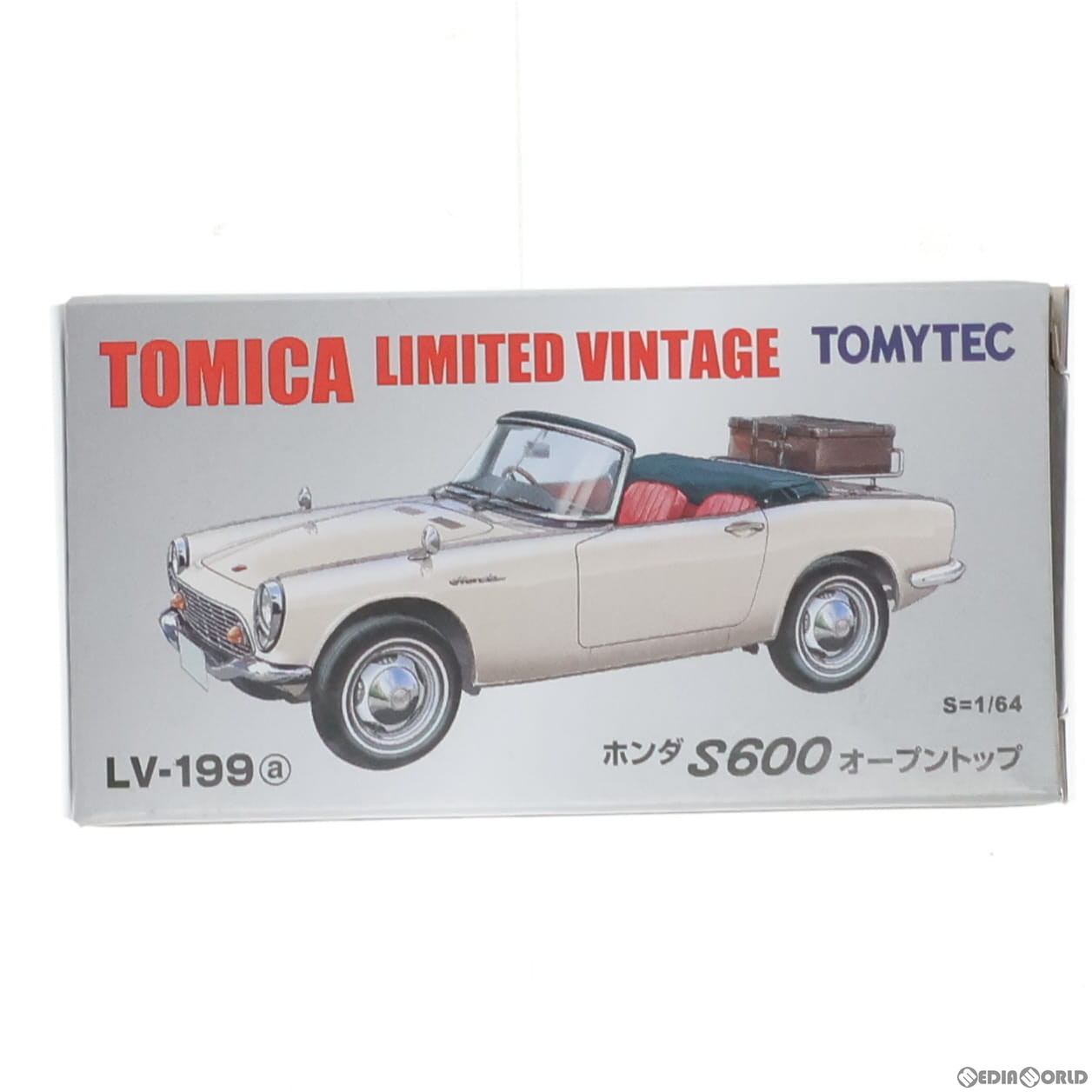 トミカリミテッドヴィンテージ LV-199a ホンダ S600 オープントップ(ホワイト) 1/64 完成品 ミニカー(320142) TOMYTEC(トミーテック)(20220611)