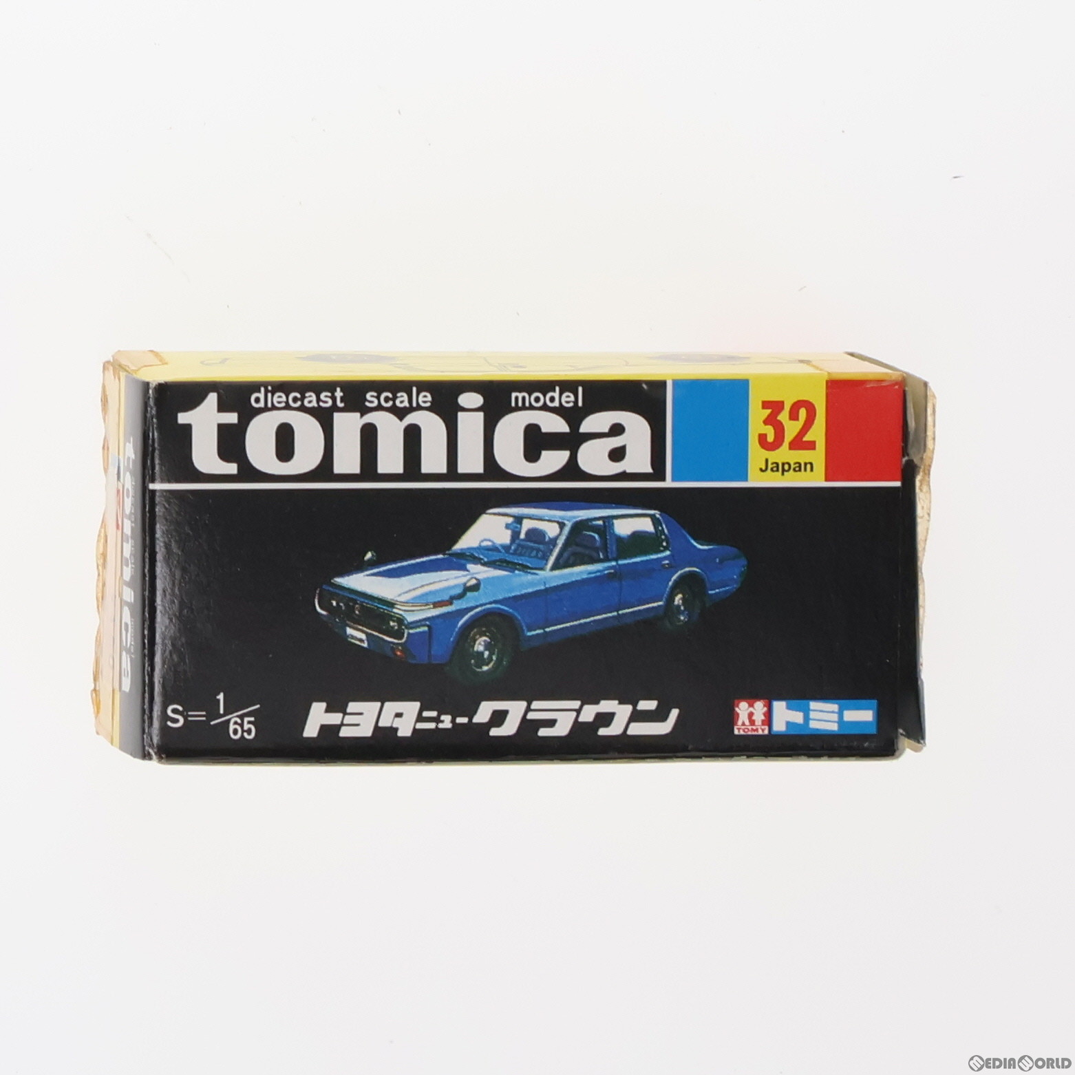 【中古】 MDL トミカ No.32 1/65 トヨタ ニュークラウン(スカイブルー/黒箱) 復刻版 完成品 ミニカー トミー(19991231)