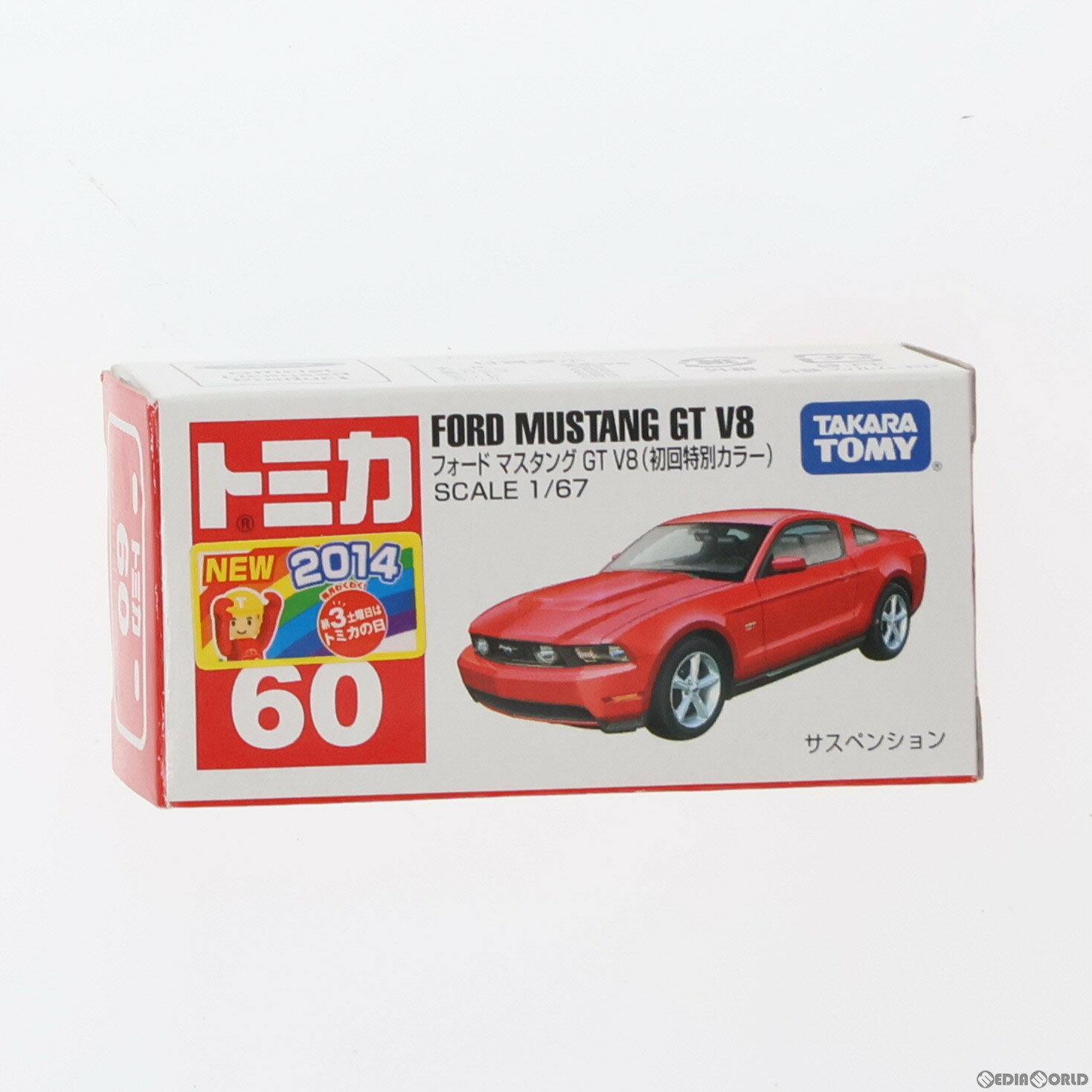 【中古】[MDL]トミカ No.60 フォード マスタング GT V8 初回特別カラー(レッド) 完成品 ミニカー タカラトミー(20140719)