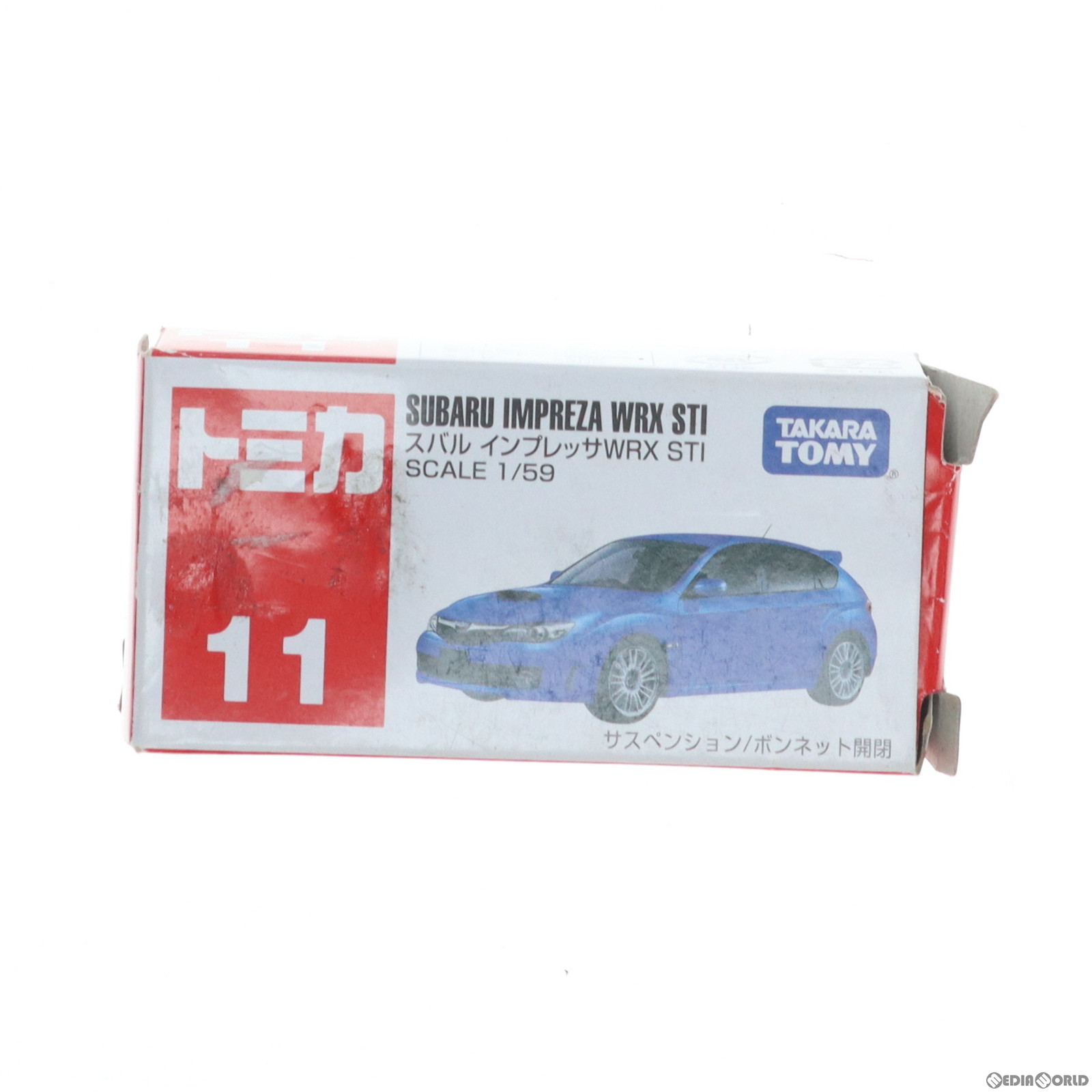 【中古】[MDL]トミカ No.11 1/59 スバル インプレッサWRX STI(ブルー/赤箱/ベトナム製) 完成品 ミニカー タカラトミー(20091031)