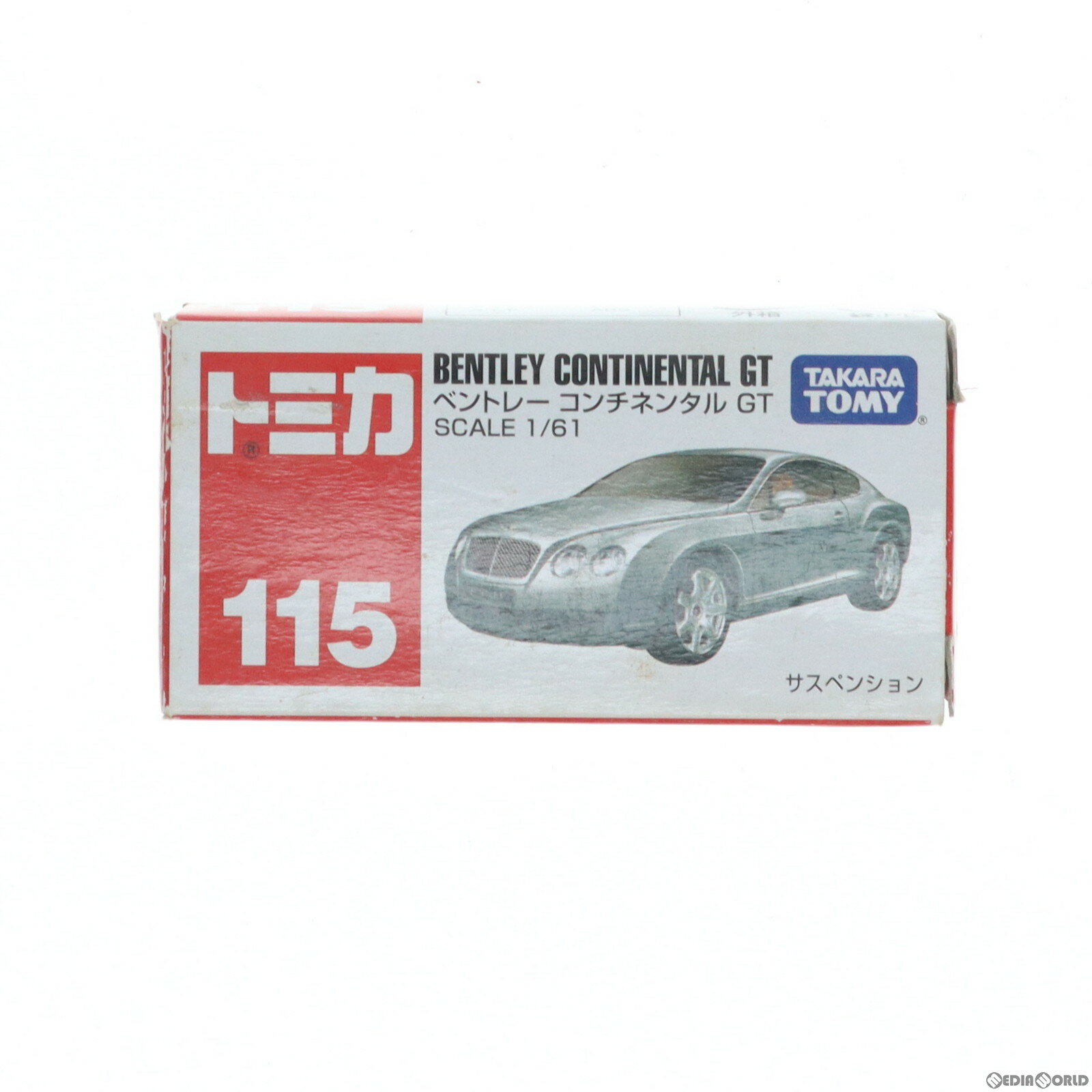 【中古】[MDL]トミカ No.115 1/61 ベントレー コンチネンタルGT(シルバー/赤箱) 完成品 ミニカー タカラトミー(20100131)