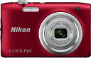 Nikon デジタルカメラ COOLPIX A100 光学5倍 2005万画素 レッド A100RD