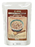 ■オーサワの野菜ブイヨンで味付け ■きのこの旨みたっぷり、クリーミーな味わい ■ノンオイル ■砂糖・動物性原料不使用 内容量 : 180g ケース入数 : 20 カロリー : 108kcal/袋 原材料 : 有機発芽玄米（秋田産）、豆乳・玉ねぎ・えのき・とうもろこし・舞茸（国産）、マッシュルーム、オーサワの野菜ブイヨン、ワイン、食塩（海の精）、こしょう 商品分類 : 穀類加工品 メーカー名 : オーサワジャパン株式会社　