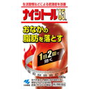 体に脂肪がつきすぎた、いわゆる脂肪太りで、特におなかの内側に脂肪がたまりやすい方、便秘がちな方に 商品名 ナイシトール85a 内容量 140錠 効能・効果 腹部に皮下脂肪が多く、便秘がちなものの次の諸症：肥満症、高血圧の随伴症状（どうき、肩こり、のぼせ）、便秘、むくみ 用法・用量・使用方法 成人（15歳以上）1回4錠を1日3回、食前または食間に服用してください。 成分 1日量（12錠中） （防風通聖散料乾燥エキス・・・2.50g） ＜原生薬換算量＞ トウキ 0.60g、マオウ 0.60g、シャクヤク 0.60g、ダイオウ 0.75g、センキュウ 0.60g、ビャクジュツ 1.00g、サンシシ 0.60g、キキョウ 1.00g、レンギョウ 0.60g、オウゴン 1.00g、ハッカ 0.60g、カンゾウ 1.00g、ショウキョウ 0.15g、セッコウ 1.00g、ケイガイ 0.60g、カッセキ 1.50g、ボウフウ 0.60g、 硫酸ナトリウム十水塩 0.75g 添加物として、無水ケイ酸、ケイ酸Al、CMC-Ca、ステアリン酸Mg、乳糖を含有する。 使用上の注意 してはいけないこと(守らないと現在の症状が悪化したり、副作用が起こりやすくなる) 1．本剤を服用している間は、次の医薬品を服用しないこと ・他の瀉下薬(下剤) 2．授乳中の人は本剤を服用しないか、本剤を服用する場合は授乳をさけること 相談すること 1．次の人は服用前に医師、薬剤師または登録販売者に相談すること (1) 医師の治療を受けている人 (2) 妊婦または妊娠していると思われる人 (3) 体の虚弱な人(体力の衰えている人、体の弱い人) (4) 胃腸が弱く下痢しやすい人 (5) 発汗傾向の著しい人 (6) 高齢者 (7) 今までに薬などにより発疹・発赤、かゆみなどを起こしたことがある人 (8) 次の症状のある人 むくみ、排尿困難 (9) 次の診断を受けた人 高血圧、心臓病、腎臓病、甲状腺機能障害 2．服用後、次の症状があらわれた場合は副作用の可能性があるので、直ちに服用を中止し、製品の添付文書を持って医師、薬剤師または登録販売者に相談すること 関係部位及び 症 状 皮ふ； 発疹・発赤、かゆみ 消化器； 胃部不快感、はげしい腹痛を伴う下痢、腹痛 まれに下記の重篤な症状が起こることがある。その場合は直ちに医師の診療を受けること 症状の名称及び 症 状 間質性肺炎； 階段を上がったり、少し無理をしたりすると息切れがする・息苦しくなる、空せき、発熱などがみられ、これらが急にあらわれたり、持続したりする 偽アルドステロン症、ミオパチー； 手足のだるさ、しびれ、つっぱり感やこわばりに加えて、脱力感、筋肉痛があらわれ、徐々に強くなる 肝機能障害； 発熱、かゆみ、発疹、黄だん(皮ふや白目が黄色くなる)、褐色尿、全身のだるさ、食欲不振などがあらわれる 3．服用後、次の症状があらわれることがあるので、このような症状の持続または増強が見られた場合には、服用を中止し、医師、薬剤師または登録販売者に相談すること 下痢 4．1ヶ月くらい(便秘に服用する場合には1週間くらい)服用しても症状がよくならない場合は服用を中止し、製品の添付文書を持って医師、薬剤師または登録販売者に相談すること 5．長期連用する場合には、医師、薬剤師または登録販売者に相談すること 保管及び取り扱い上の注意 (1)直射日光の当たらない湿気の少ない涼しいところに密栓して（パウチの場合は、チャックをしっかりしめて）保管すること (2)小児の手の届かないところに保管すること (3)他の容器に入れ替えないこと（誤用の原因になったり品質が変わる） (4)本剤をぬれた手で扱わないこと (5)ビンの中の詰め物は輸送時の破損防止用なので開封時に捨てること。 広告文責 お客様相談センター 0776-34-6645 お電話でのお問い合わせの受付時間は、 月〜金（祝日除く）10時〜19時になります メーカー（製造） 小林製薬株式会社 区分 日本製・【第2類医薬品】　 このお薬は、体の脂肪がつきすぎた、いわゆる脂肪太りで、特におなかに脂肪がたまりやすい方、便秘がちな方に適しています 漢方処方（防風通聖散）から抽出したエキスを、乾燥して錠剤に仕上げたお薬です 脂肪の分解・燃焼を促し、肥満症の改善に効果があります