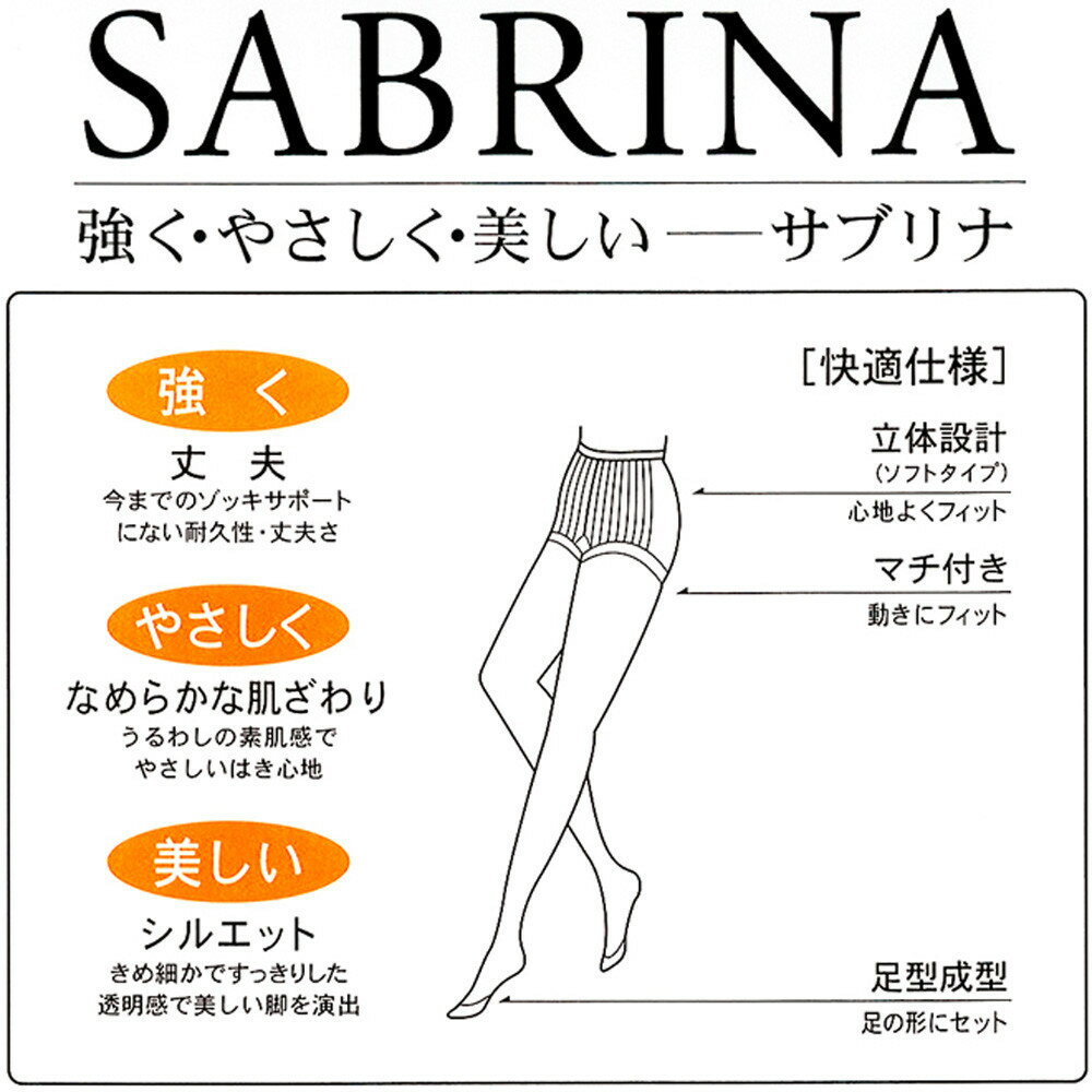 SABRINA サブリナ パンスト ストッキング3足組×2 GUNZE グンゼ5色 M-L-LL 日本製 伝線しにくい3枚セット×2自然 素肌感 素足 キレイ きれいに 綺麗に（同色・同サイズ＝2セット（6枚） 2