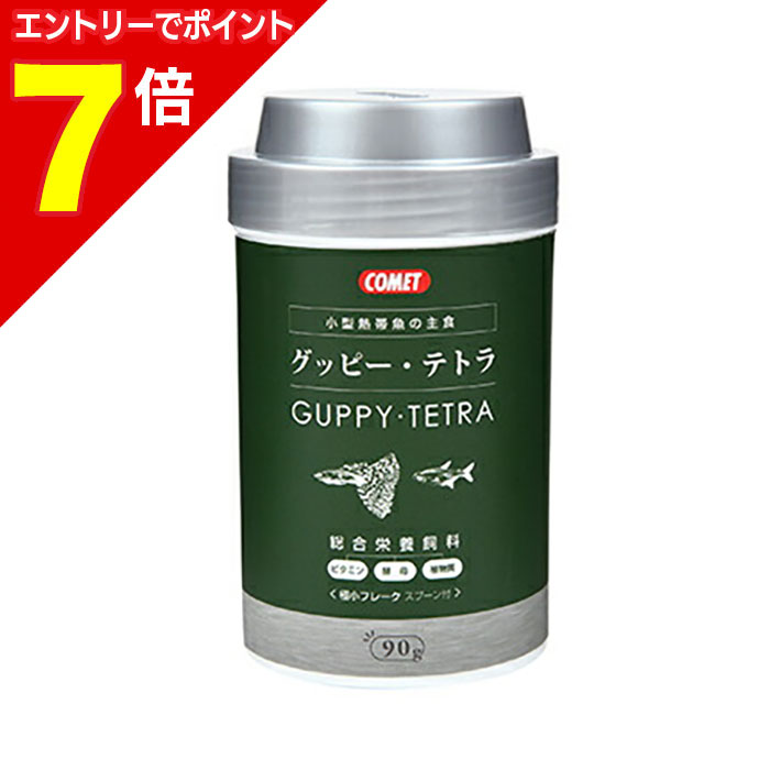 【ポイント7倍：1月まるまるお得 ※要エントリー】【イトスイ】小型熱帯魚の主食 グッピー・テトラ 90g ..
