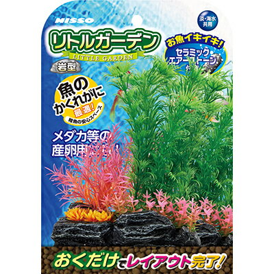 ◆特　長◆ 陶器製の岩に水槽をミックス。水槽に置くだけで自然な風景を演出できます。魚のかくれがに最適。稚魚の安心スペース。お魚いきいき、セラミックストーン付き。 ◆メーカー◆ 株式会社 マルカン ニッソー事業部 ※製造国または原産国：中国 ◆本体サイズ◆ 幅140×奥行70×高さ200mm ◆成分、素材◆ 陶土、PE 【ご注意1】この商品はお取り寄せ商品です。ご注文されてから発送されるまで約10営業日(土日・祝を除く)いただきます。 【ご注意2】お取り寄せ商品以外の商品と一緒にお買い上げの場合は、全ての商品が揃い次第の発送となりますので、ご了承下さい。 ※メーカーによる商品リニューアルに伴い、パッケージ、品名、仕様（成分・香り・風味 等）、容量、JANコード 等が予告なく変更される場合がございます。予めご了承ください。 ※商品廃番・メーカー欠品など諸事情によりお届けできない場合がございます。 ※ご使用期限またはご賞味期限は、商品情報内に特に記載が無い場合、1年以上の商品をお届けしております。 商品区分：【ペット用品】【広告文責】株式会社メディスンプラス：0120-205-904 ※休業日 土日・祝祭日文責者名：稗圃 賢輔（管理薬剤師）