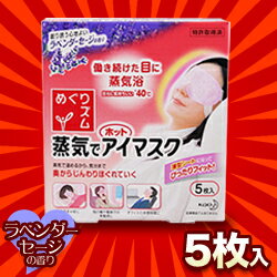 なんと!あの【花王】めぐリズム 蒸気でホットアイマスク ラベンダーセージの香り 5枚 が「この価格!?」【RCP】