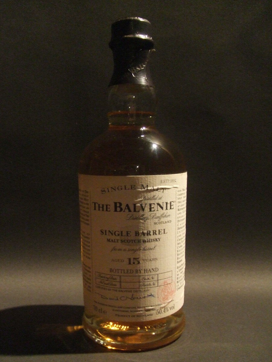 ザ・バルヴェニー　シングルバレル　15年　700ml　50.4度　(オールドボトル)　THE BALVENIE Single Barrel Aged 15years