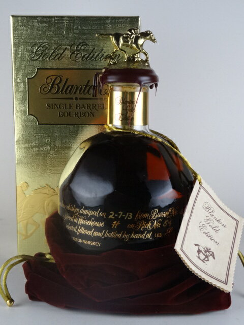 【正規品・箱入り】ブラントン・ゴールド　750ml　51.5度　Blanton's Gold