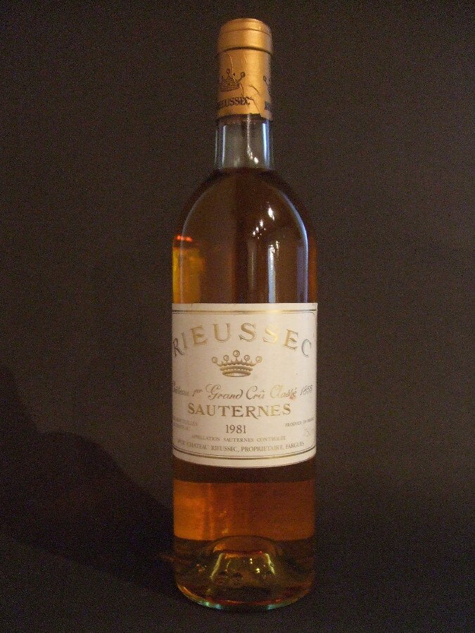 [1981] シャトー・リューセック Chateau Rieussec