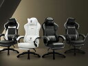 【 期間限定クーポン配布中】ゲーミングチェア イス オフィスチェア 幅広座面 デスクチェア オットマン付 椅子 ゲーム用 145°リクライニング ポケットコイル 疲れない パソコンチェア テレワーク PCチェア 収納 人間工学の王道 おしゃれ ホワイト 白 Dowinx