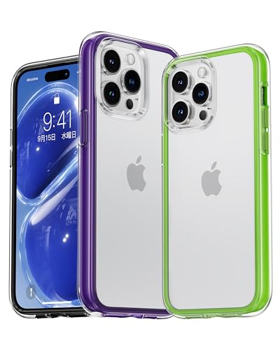 CASEKOO iPhone 14 Pro 用 ケース 耐衝撃 クリア 黄変防止 米軍MIL規格 透明 耐久性 耐衝撃 ワイヤレス充電対応 アイフォン 14 プロ