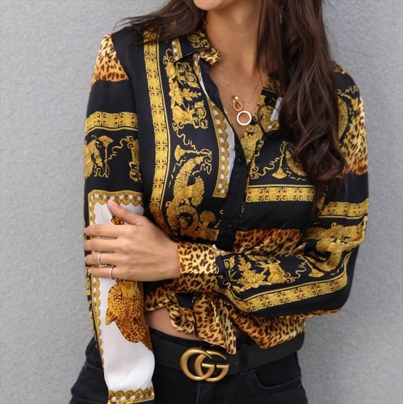 【P2倍&クーポン有】トップス ブラウス カットソー レディース 春夏 カジュアル ゆったり ゆったり 長袖 ポロカラー フレア セミフレア 前開き ボタン 大人カラー S M L XL ゆったり かわいい きれいめ カジュアル おしゃれ かっこいい レトロ アジア