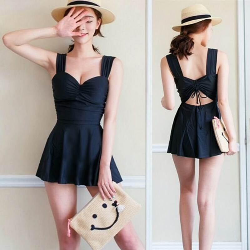 【P2倍&クーポン有】ワンピース セパレート 水着 スイムウェア レディース タンキニ 体型カバー ウエストマーク バックシャン ハイウエスト シャーリング セット ツーピース 上下セット かわいい きれいめ シンプル カジュアル ナチュラル 大人っぽい おしゃれ 主役級