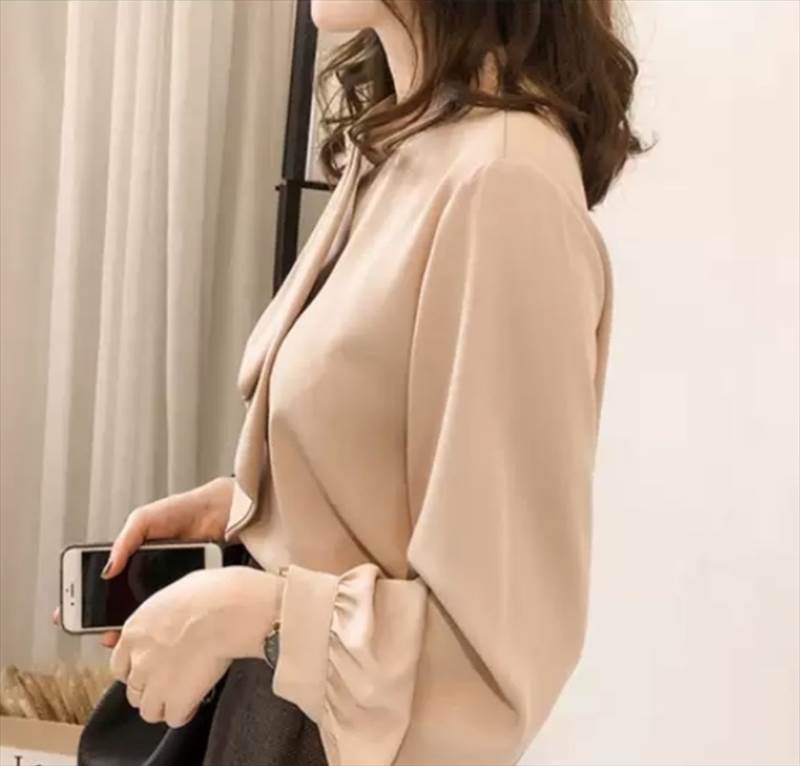 【P2倍&クーポン有】ブラウス ボウタイ トッ...の紹介画像2