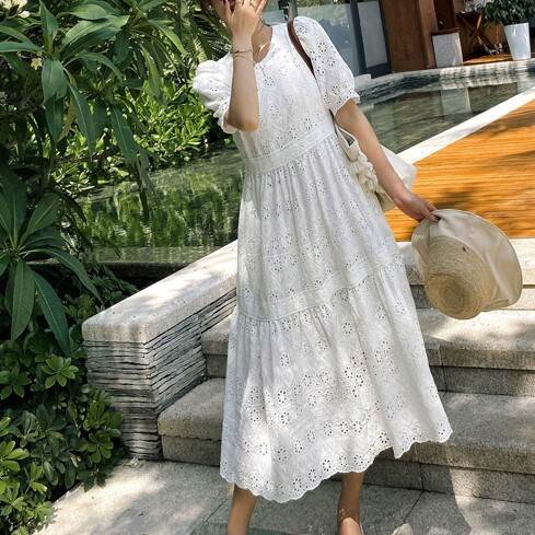 【P2倍&クーポン有】切り替えデザイン ティアードワンピ ワンピース レディース プルオーバー ティアード ワンピドレス シャツワンピース 送料無料 個性的 春...