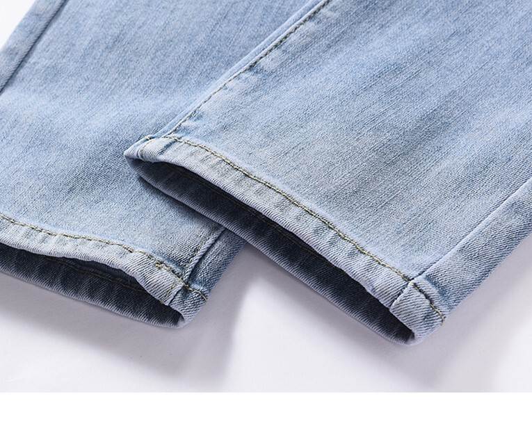 【P2倍&クーポン有】ブルーデニム タイト スリム 細身 レディース パンツ ボトムス デニム デニムパンツ 8分丈 アンクル丈 立体感 ファスナー ボタン ウォッシュ デニム かわいい 大人可愛い シンプル カジュアル ナチュラル きれい見せ オールシーズン 水色 ブルー