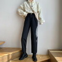 【P2倍&クーポン有】 ハイウエスト パンツ レディース ショートパンツ ボトムス 春 夏 秋 冬 ストレート ブラック 無地 S M L XL 学校 旅行 外出 体型カバー 重ね着しやすい スニーカーコーデ 美脚 脚長 送料無料 定番 コーディネートしやすい スタイルアップ すっきり