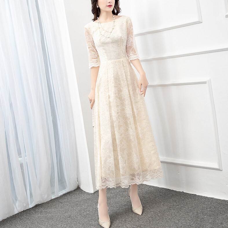 【P2倍&クーポン有】7色 ワンピース 半袖 春 夏 秋 冬 きれいめ ロング フォーマル aライン Aライン フレア ティアード ワンピドレス フレアスカート...