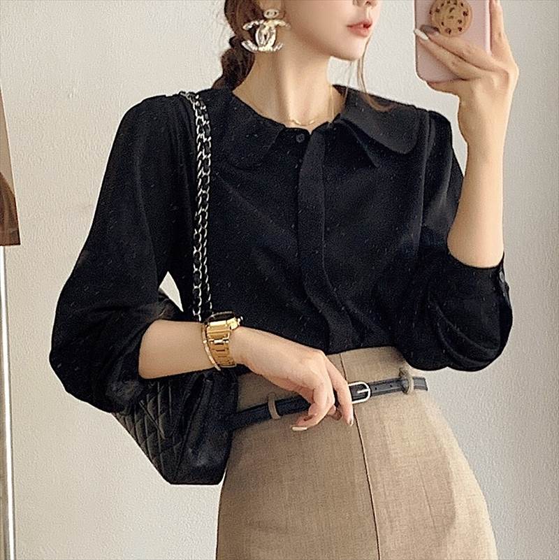 ブラウス個性的トップスレディースシ...