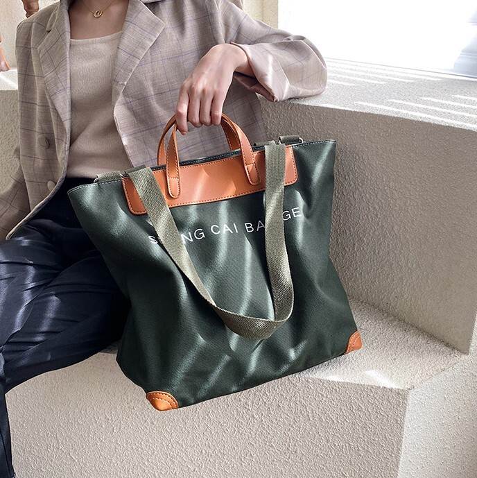 【P2倍&クーポン有】トート バッグ キャンバス 2WAY ショルダー カバン レディース 肩がけ 手持ち スク..