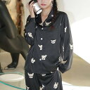 【P2倍&クーポン有】長袖 ロング丈 パンツ ルームウェア パジャマ 上下セット レディース 部屋着 寝巻き ナイトウェア 個性的 春 秋 冬 萌袖 Vネック ...