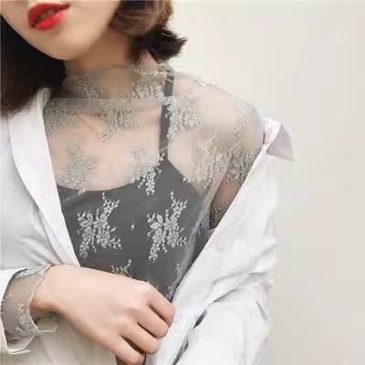 Allegra K レディース 長袖 プルオーバー トップス ケーブルニット クルーネック セーター ベージュ L