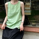 【P2倍&クーポン有】トップス レディース シャツ ノースリーブ 個性的 春 夏 アシンメトリー 袖なし 腕出し ラウンドネック ストレート Iライン スマート ジップ サイドスリット すっきり 肩だし 肌みせ サイド 横 ファスナー ギャザー ブラック 黒 緑 グリーン 無