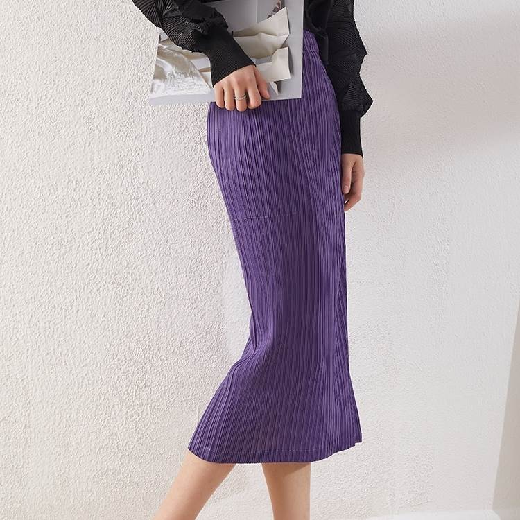 【P2倍&クーポン有】スカート ボトムス ペンシルスカート 春 夏 秋 ミモレ丈 細身 ストレート ブラック ブルー 無地 フリーサイズ オフィス 学校 大学 職場 パーティー イベント リゾート ガーデン 外遊び 体型カバー 普段使い 日常使い 楽ちん 着痩せ 効果 定番(4.0)