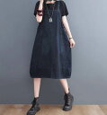 【P2倍&クーポン有】ワンピース サロペット レディース サスペンダースカート 夏 ひざ下 ミディアム丈 袖なし ストレート ポケット オーバーサイズ ふっくら ハリ感 ブルー 青 無地 M L XL LL 2XL 3L デニム ブルーデニム ライブ カラオケ 外出 体型カバー 1枚で決ま