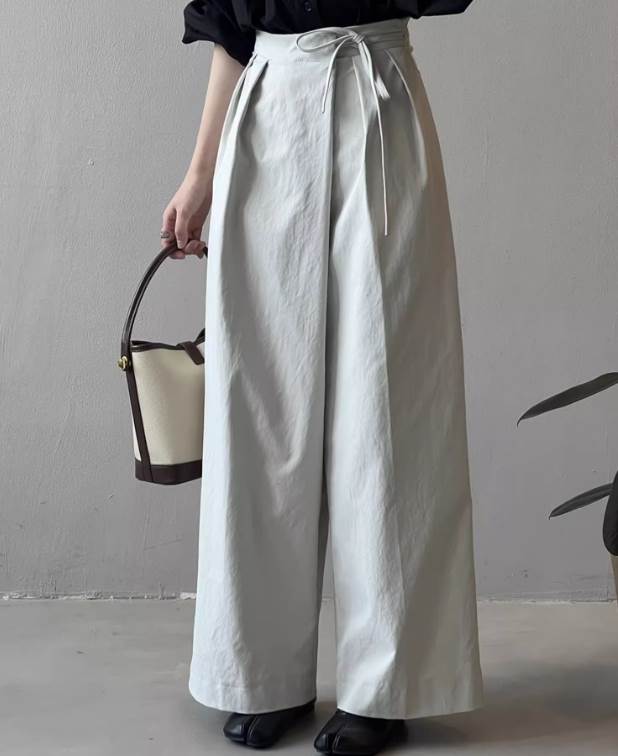 ボトムスパンツレディースタックワイ...