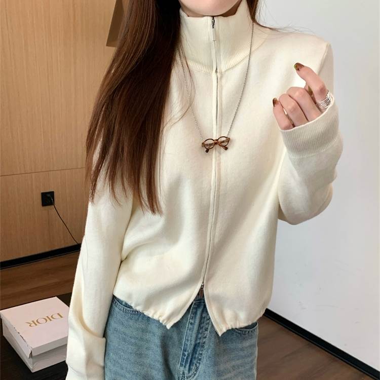 トップスニットセーターカーディガン...