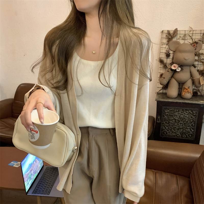 【P2倍&クーポン有】トップス ニット セーター カーディガン 春 秋 冬 長袖 ブラック XS SS S M L XL L..