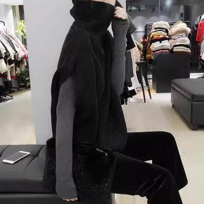 【P2倍&クーポン有】ベスト トップス レディース プルオーバー 秋 冬 普通丈トップス 袖なし タートル..