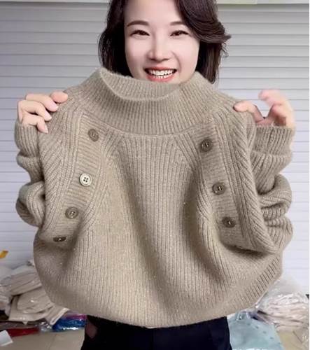 ニット セーター プルオーバー トップス レディース 秋 冬 普通丈トップス 長袖 ハイネック カラバリあり ピンク ブラウン オフホワイト ライトグリーン 無地 サイズ豊富 S M L XL 2XL 厚手 1枚で決まる 普段使い 日常使い 楽ちん 若見え 高見え 格上げ 定番 着回し