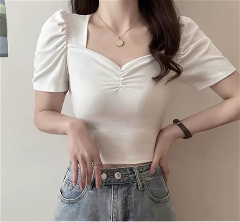 夏コーデレディーストップスパフスリ...