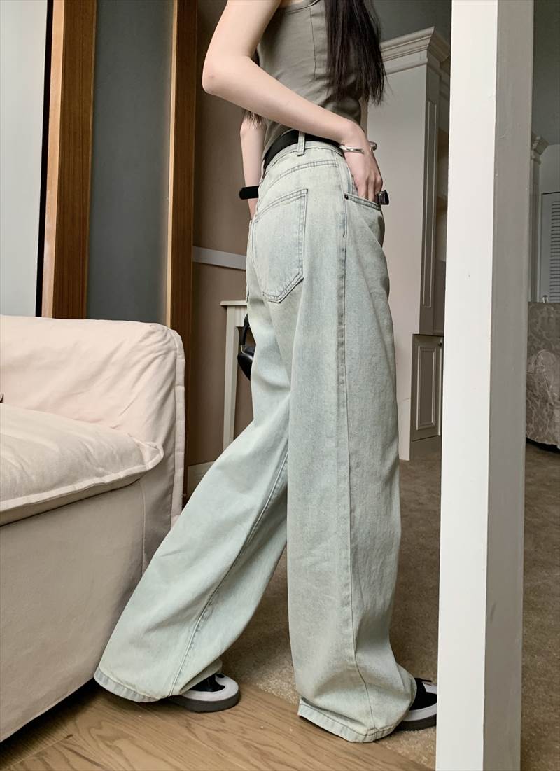 【P2倍&クーポン有】 レディース パンツ ボトムス ストレート デニム かわいい ボーイッシュ キュート フルレングス アメカジ ストリート ガーリー ヴィンテージ クール 大人可愛い カジュアル メンズライク Gパン ラブリー ワイド マニッシュ デニムパンツ