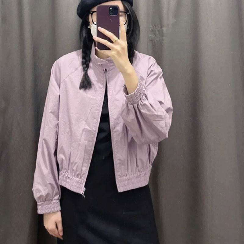 Rakuten - 【P2倍&クーポン有】 レディース ブルゾン アウター 大人可愛い 上着 上品 メンズライク クール ワイド きれいめ シンプル マニッシュ かっこいい こなれ感 おしゃれ かわいい ルーズ カジュアル ショート スポーティー ボーイッシュ ラフ スタンドカラー