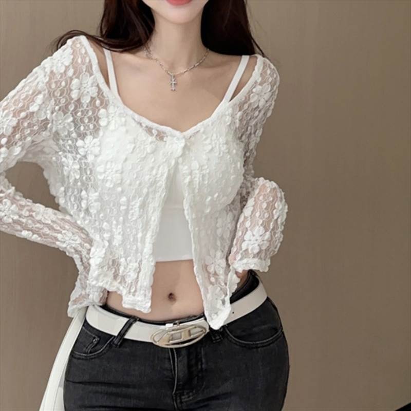 レディーストップスニットVネックカ...