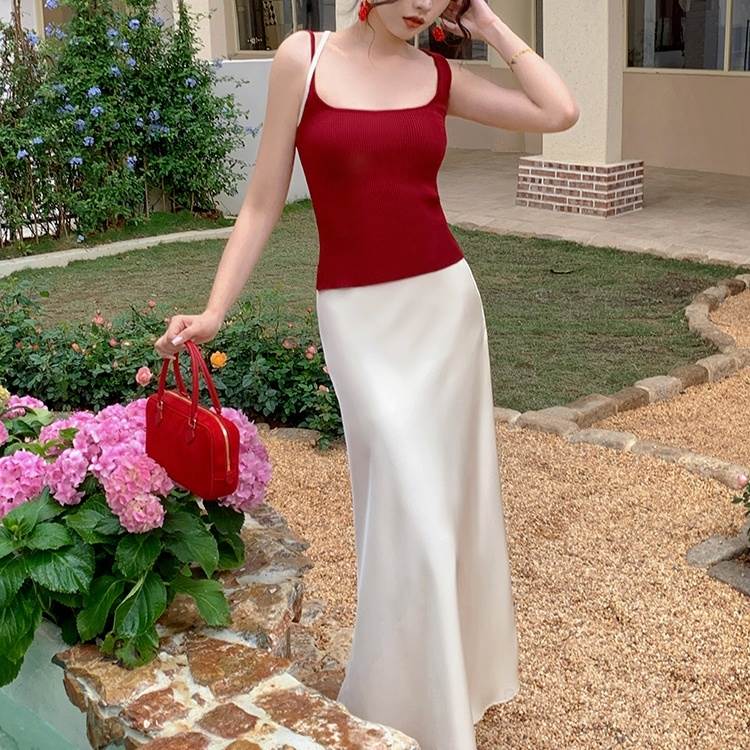 レディーススカートボトムスタイトタ...